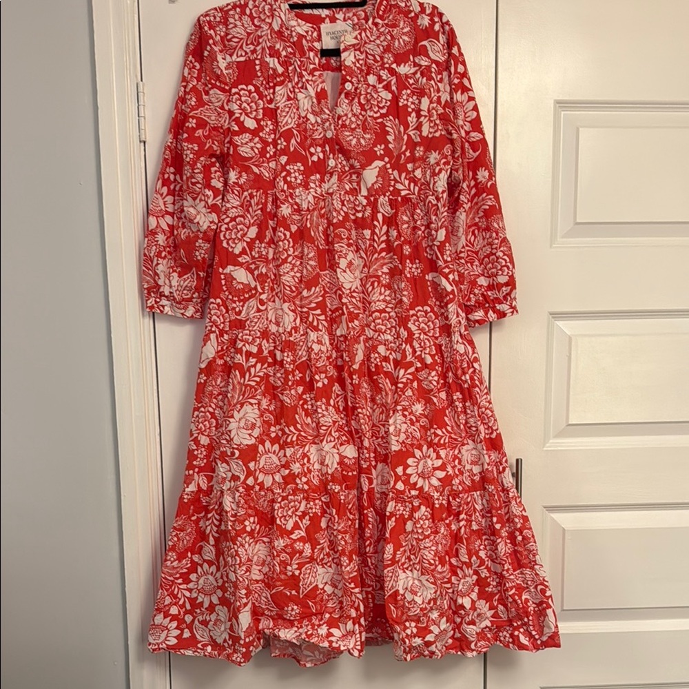 Tuckernuck Floral Red and White Dress